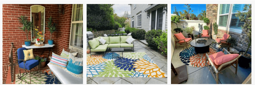 Target and Nourison visual and social content